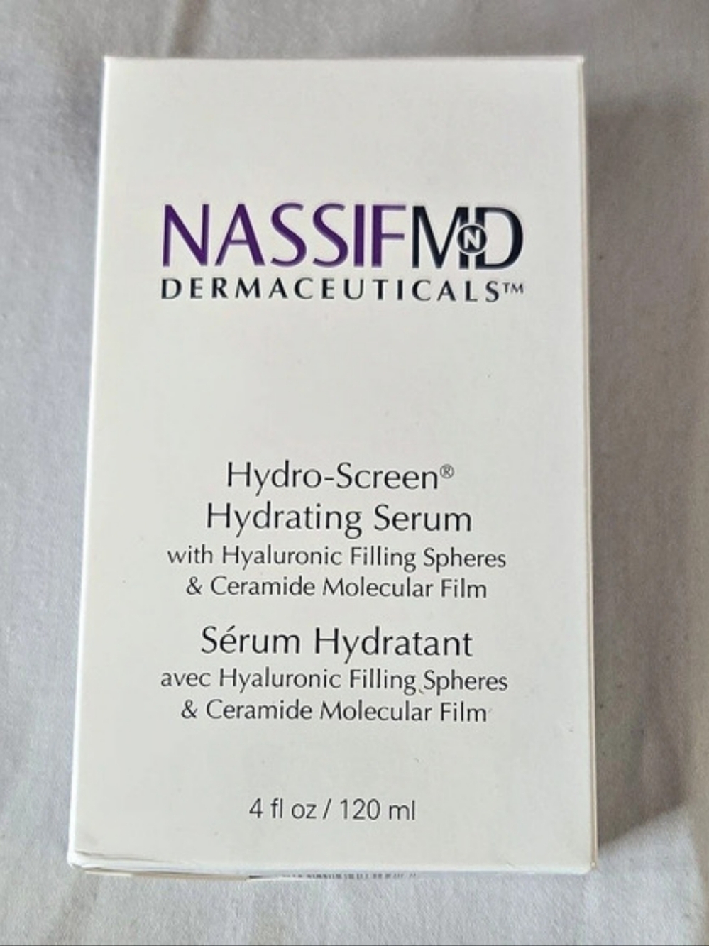 NassifMD Dermaceuticals Hydro-Screen Hydrating Serum 4 fl oz Hydrating Serum NWT